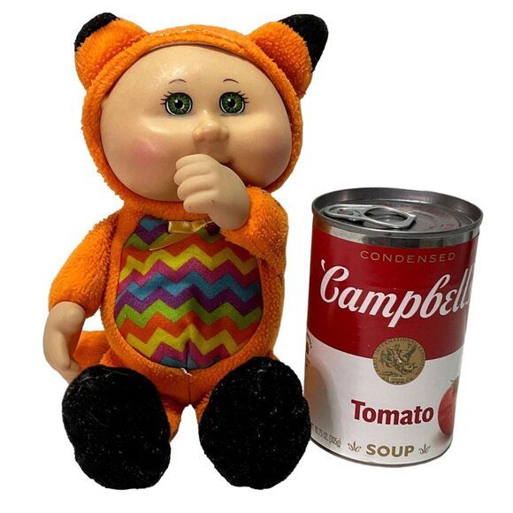 CABBAGE PATCH DOLL CUTIES THUMB SUCKER FOX PAJAMAS 9.5" ORANGE CPK - Picture 4 of 7